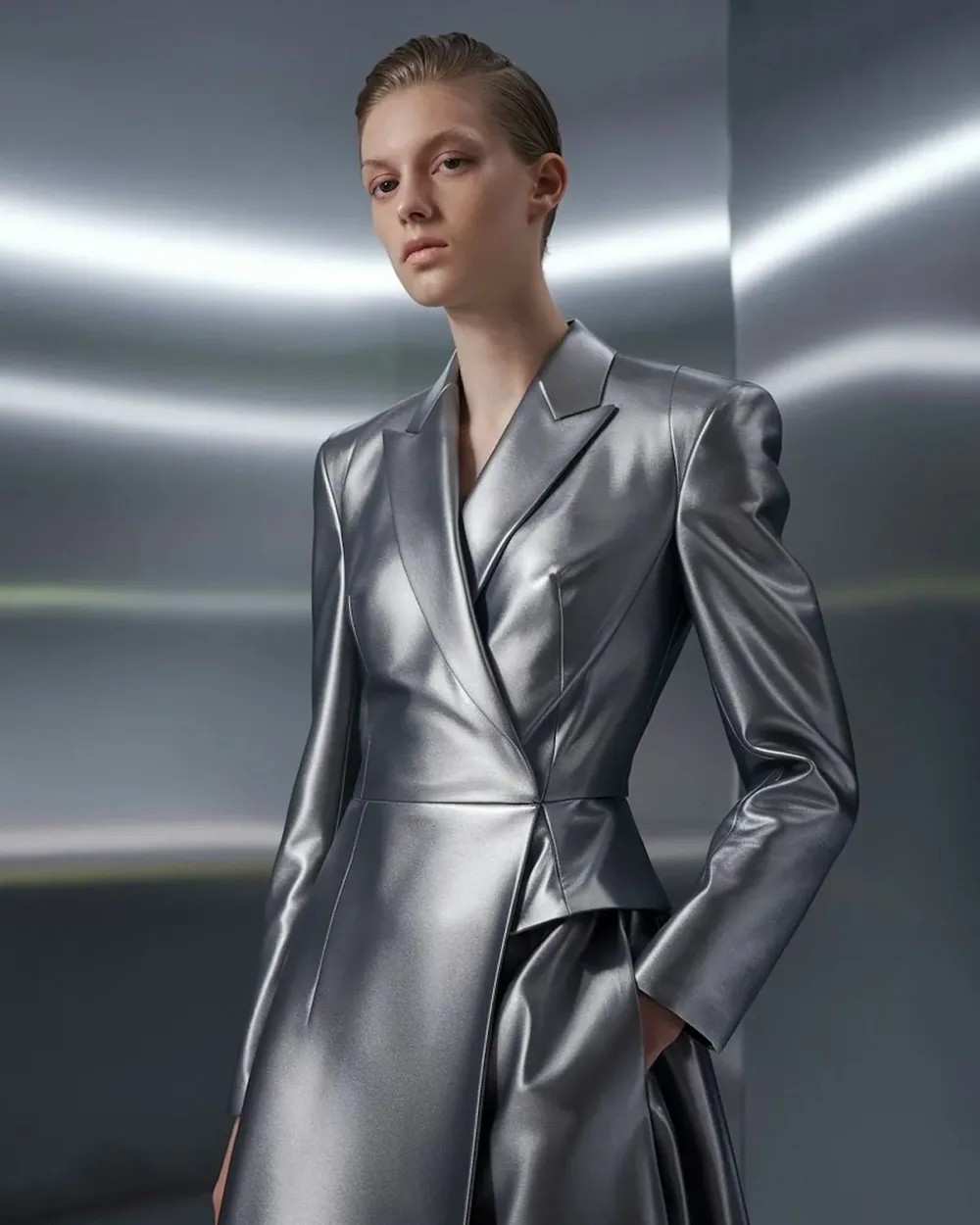 AI clothes color change result showing recolored outfit