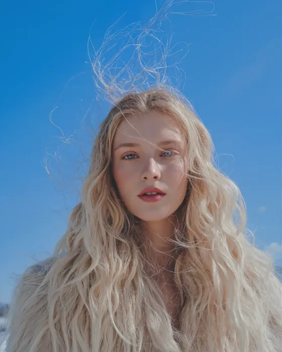 New hair color applied using virtual hair try-on