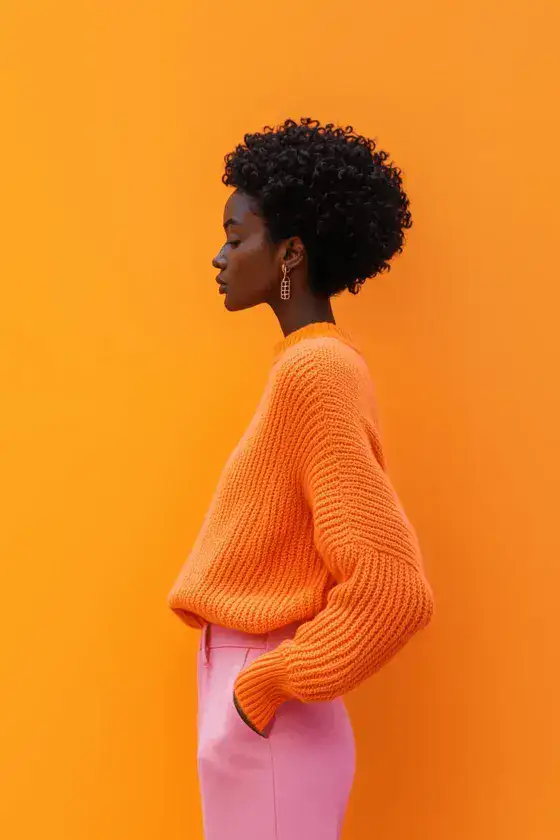 Person before evening dress virtual try-on