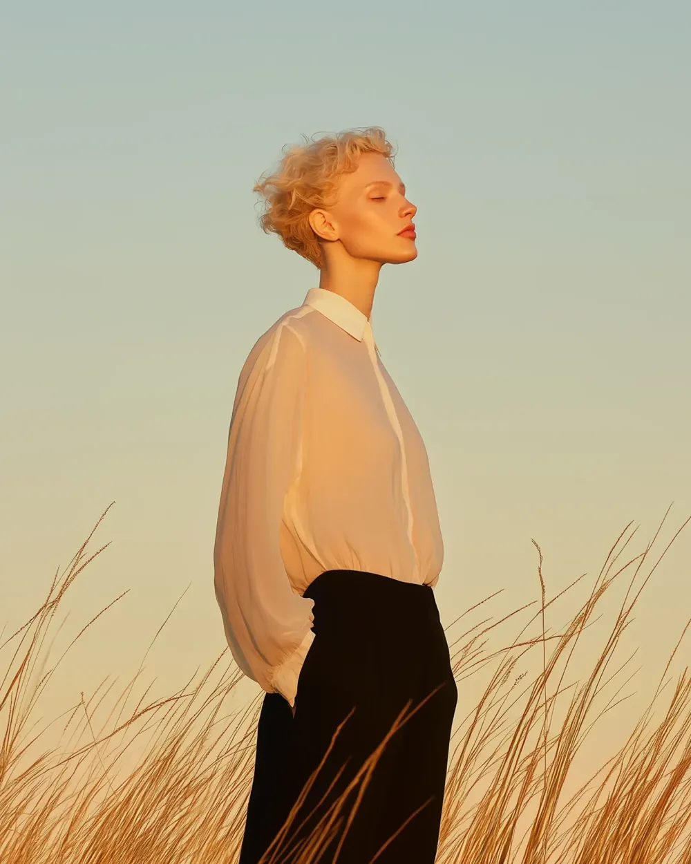 Original look before virtual wedding dress try-on