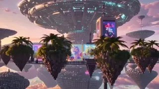 粉彩粉蓝戴森球群